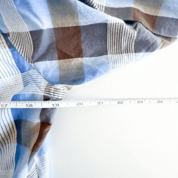 Tommy Bahama Men's Casual Button Down Shirt Plaid Island Modern Fit Blue Small - Picture 7 of 8